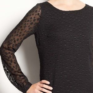 Ann Taylor Dot Overlay Shift Dress